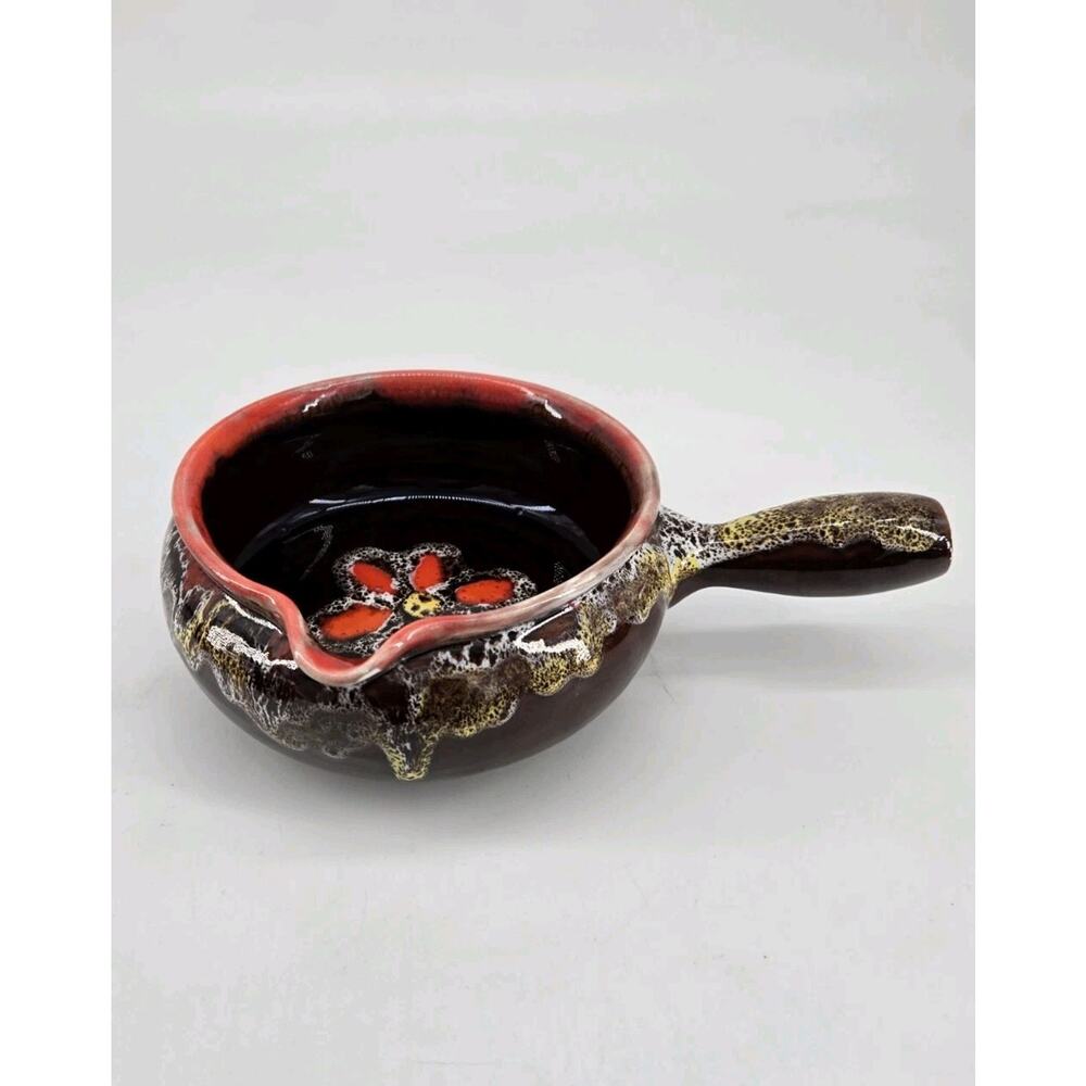 MCM French Vallauris Handmade Pottery Ceramic Taste Cup Soup Bowl Art **READ**